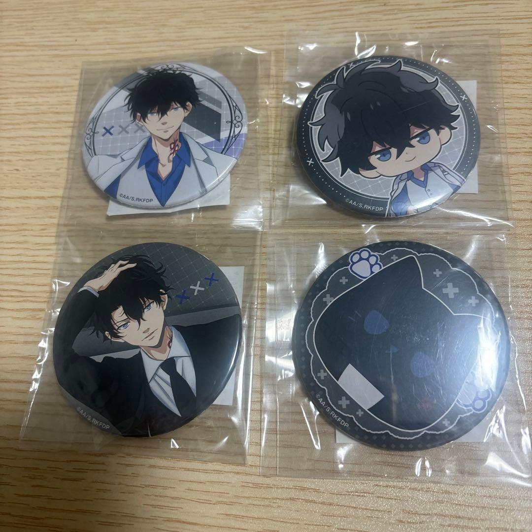 鴨乃橋ロンの禁断推理 white &blackくじ　缶バッジセット　未開封