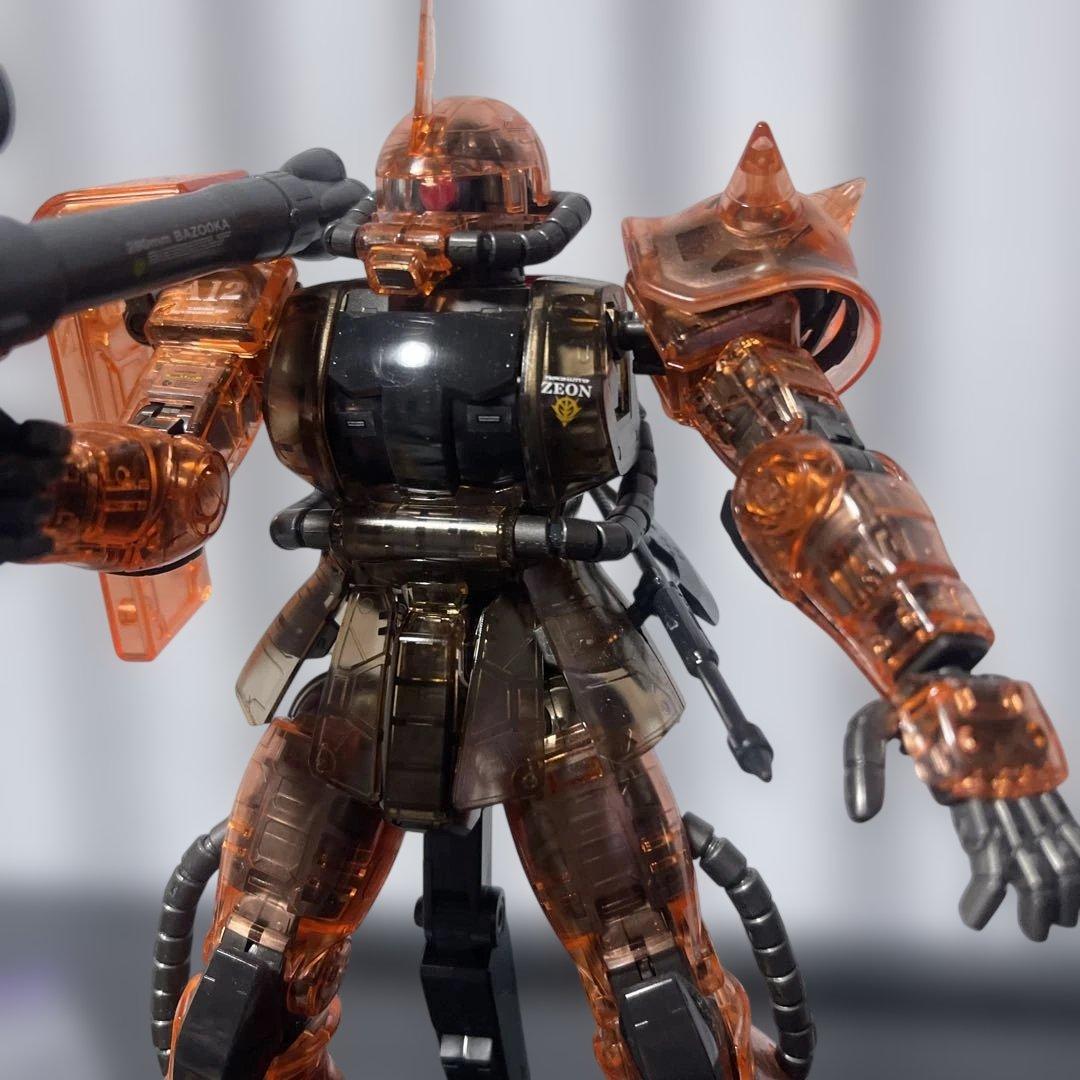 MG1/100シャア専用ザクⅡ コーティングと、クリアカラー ver.２体セット