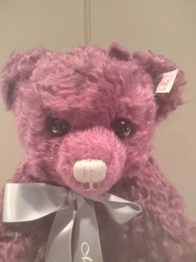 シュタイフ社とマイセンのコラボテディベア　限定　アンテーク調スタンド付