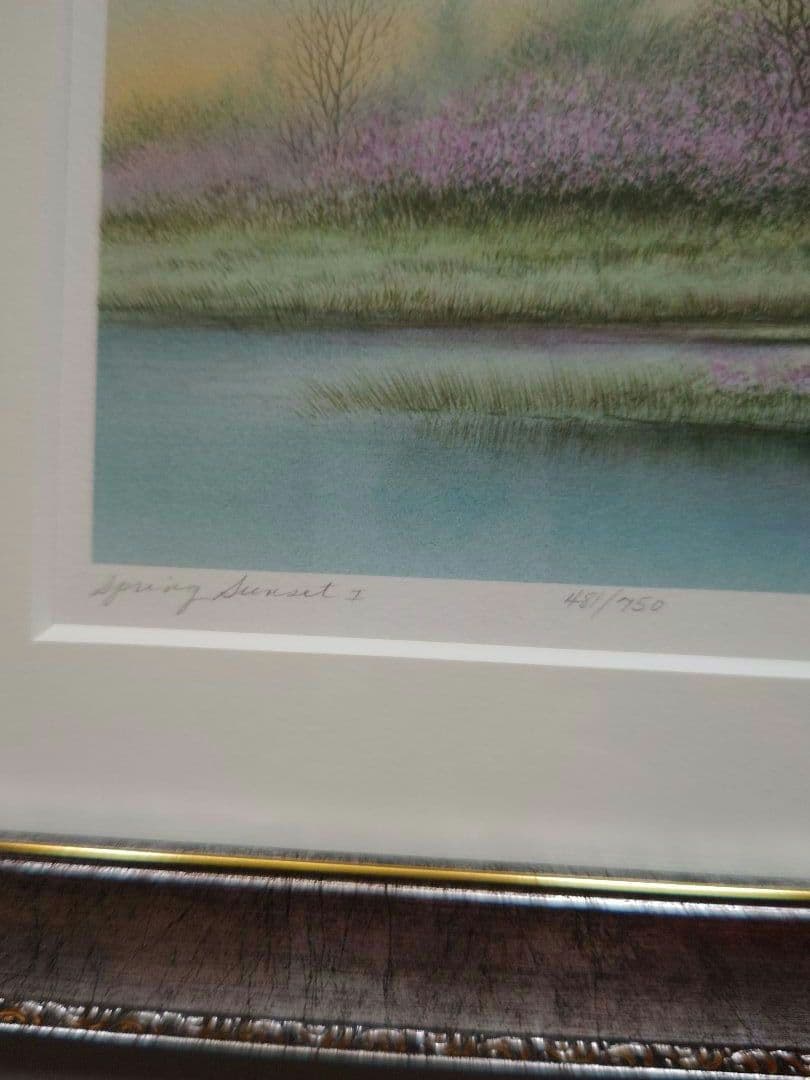 特価◯絵画 リトグラフ版画 額装品