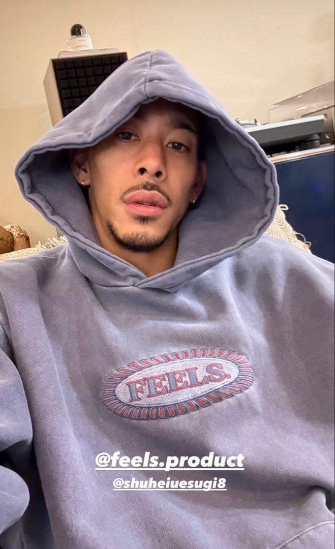 FEELS. PIGMENT DYE HOODIE sサイズ