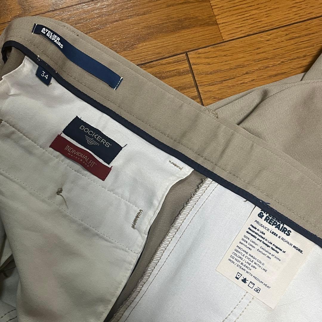 USA製 ATELIER&REPAIRS リメイク パッチワーク チノパンツ