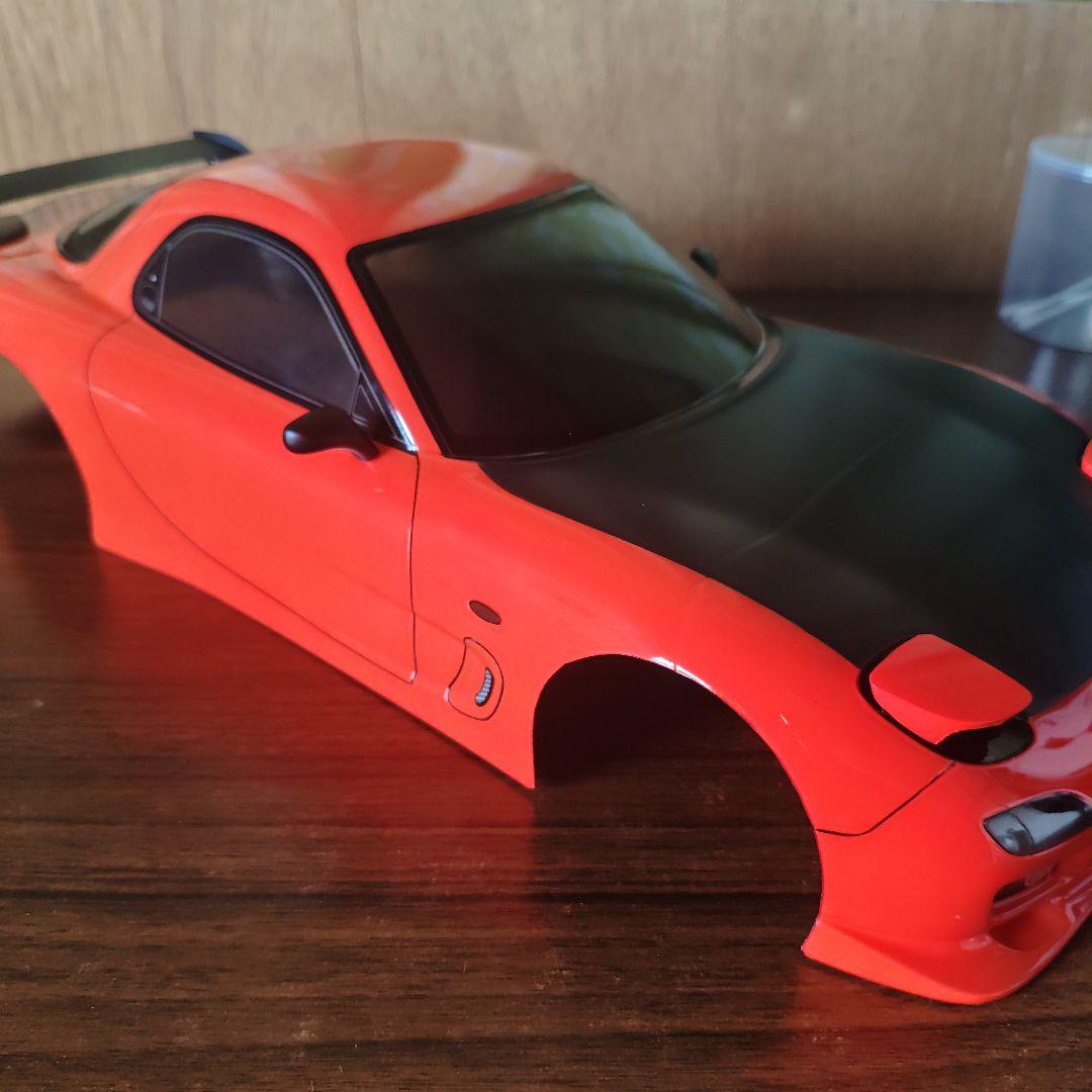 タミヤ　RX-7 ボディ　オレンジ