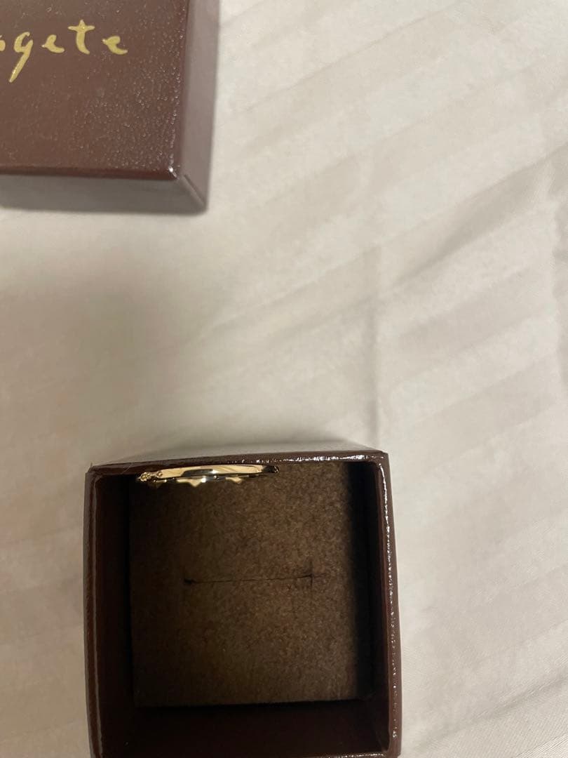 agete k10 パール　リング　13号