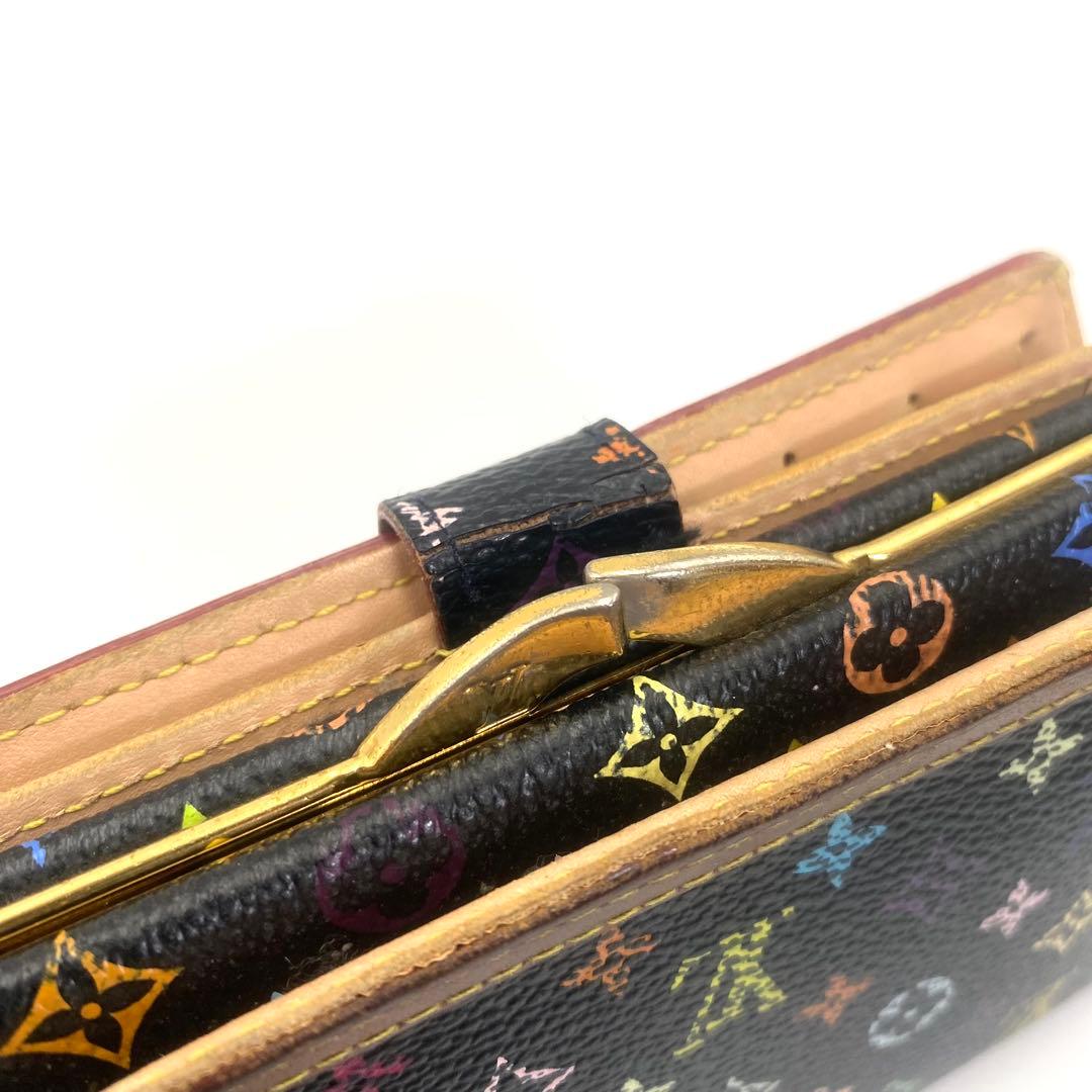 ルイヴィトン モノグラム マルチカラー ポルトフォイユ ヴィエノワ ブラック