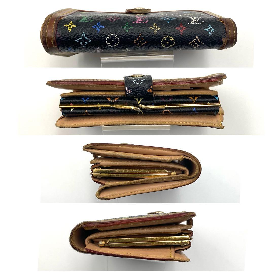 ルイヴィトン モノグラム マルチカラー ポルトフォイユ ヴィエノワ ブラック