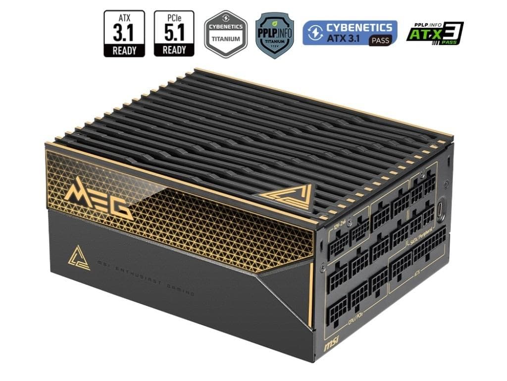 MSI MEG Ai1600T PCIE5 1600W ATX電源 PSU