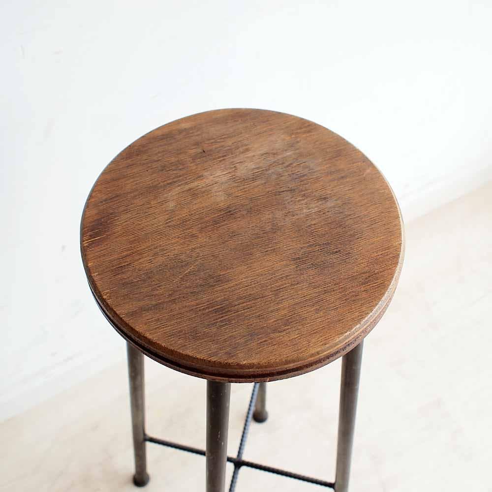 鉄脚のハイスツール 高さ82cm カウンターチェア ZR24405