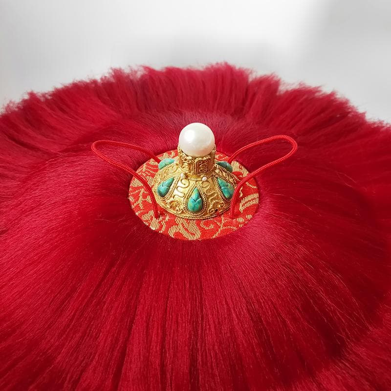 【珍】　皇帝冠　中国古美術　真珠貂皮　清朝様式