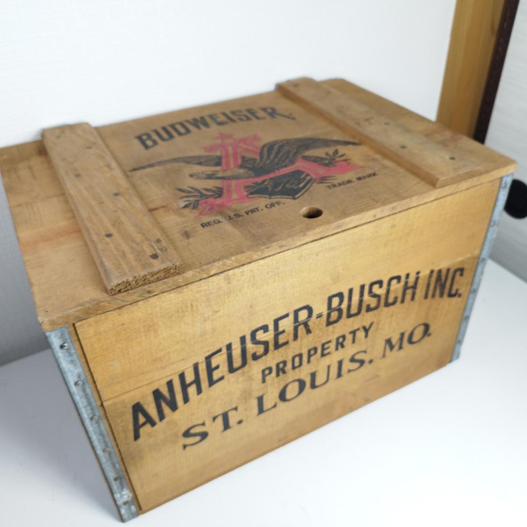Budweiser バドワイザー 木箱 アンハイザーブッシュ ビンテー II7S
