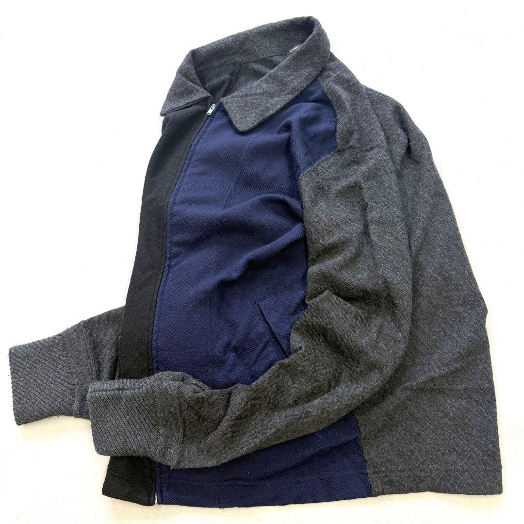 97AW バイアス期 コムデギャルソンオムプリュス ニットブルゾン ウール縮絨