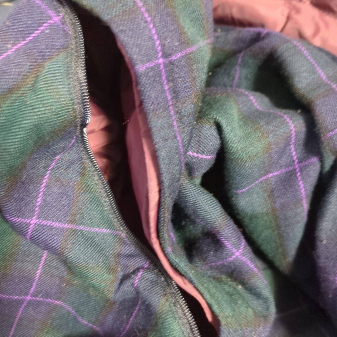 フレッドペリー 中綿ブルゾン リバーシブル 月桂樹 ロゴ チェック柄 L