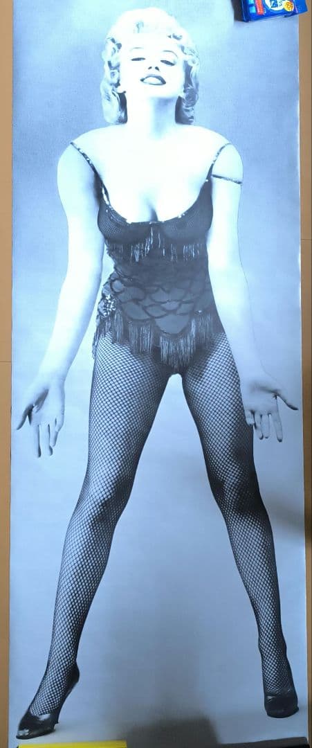 【希少・実物大】マリリン・モンロー モノクロポスター