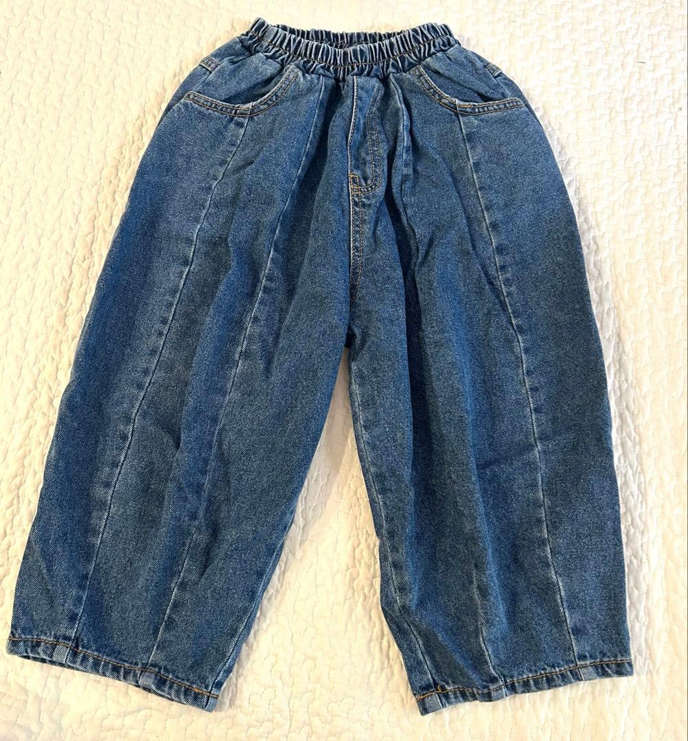 ZIGGY ZAZA デニム　ブルー 4-5y