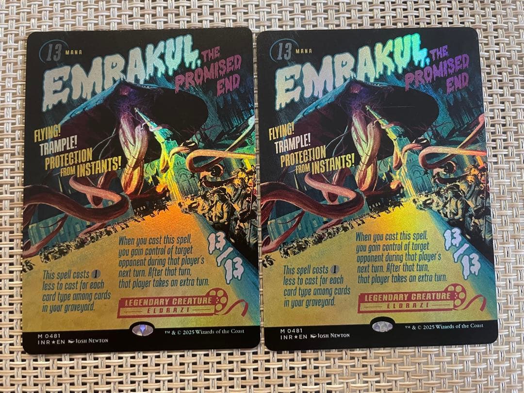 約束された終末、エムラクール　ショーケースポスター版foil2枚セット