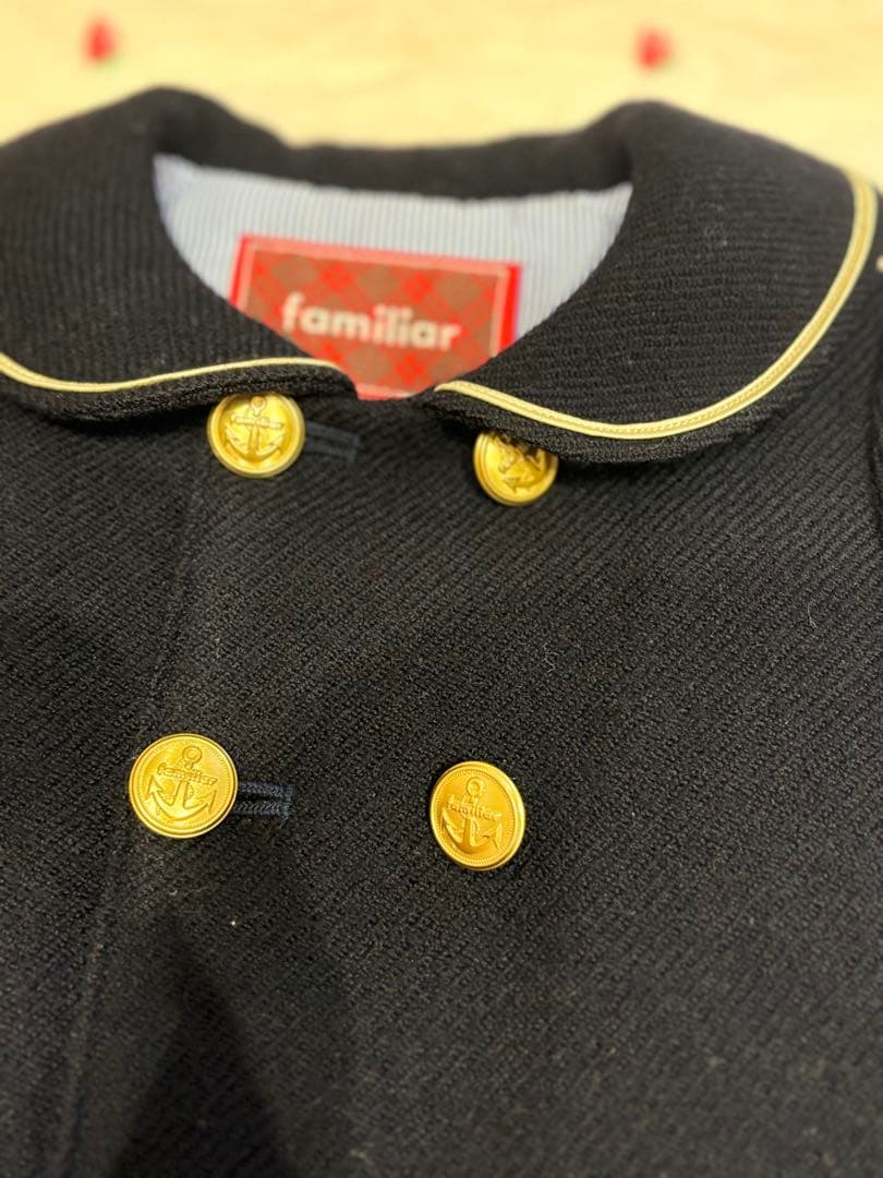 familiar セーラーウールコート