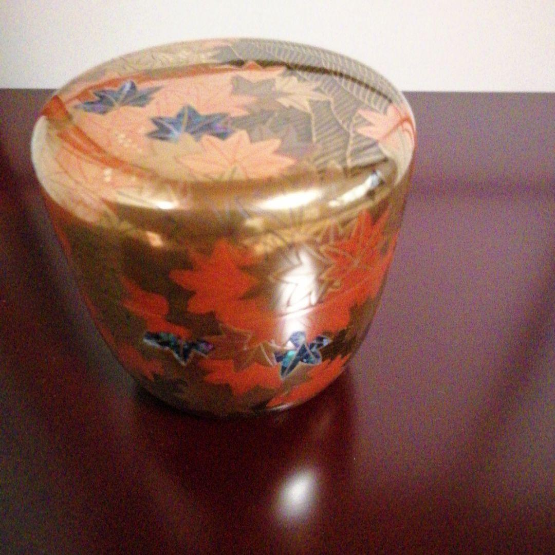 荒井正春　紅葉蒔絵棗