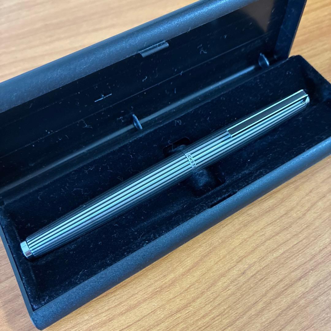 パイロット万年筆　カスタム　ストライプ　ビンテージ