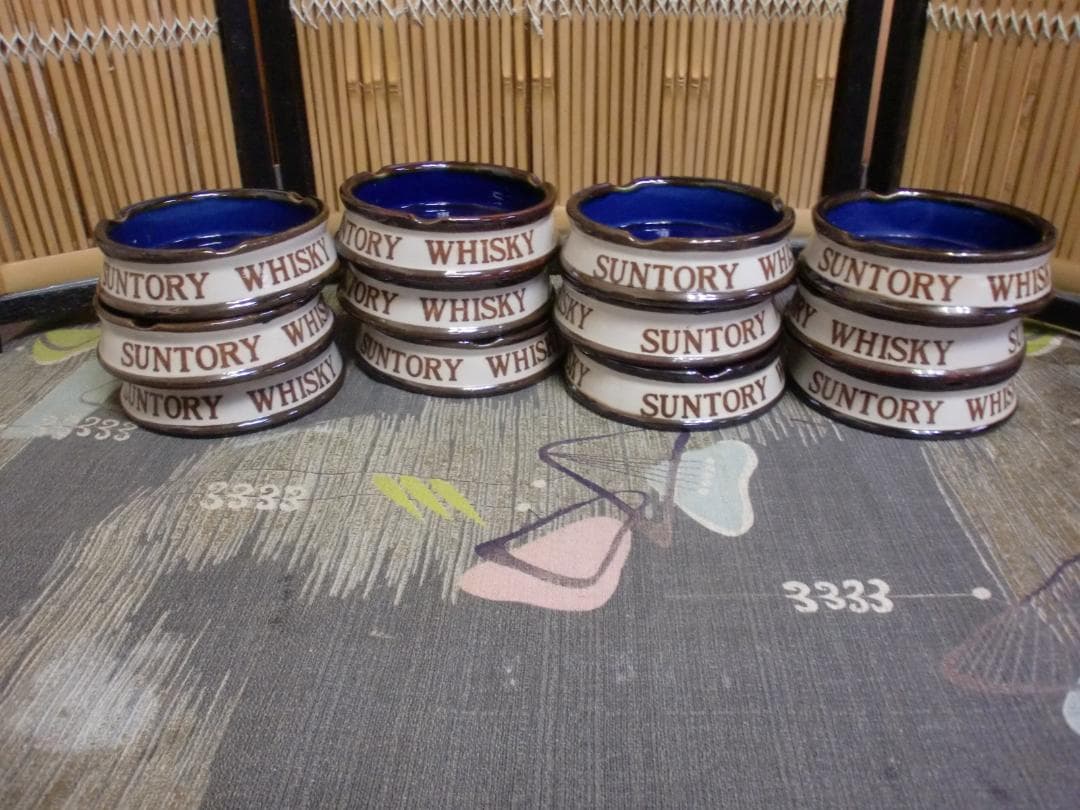 SUNTORY サントリーウイスキー　新品・灰皿 12個セット　昭和レトロ