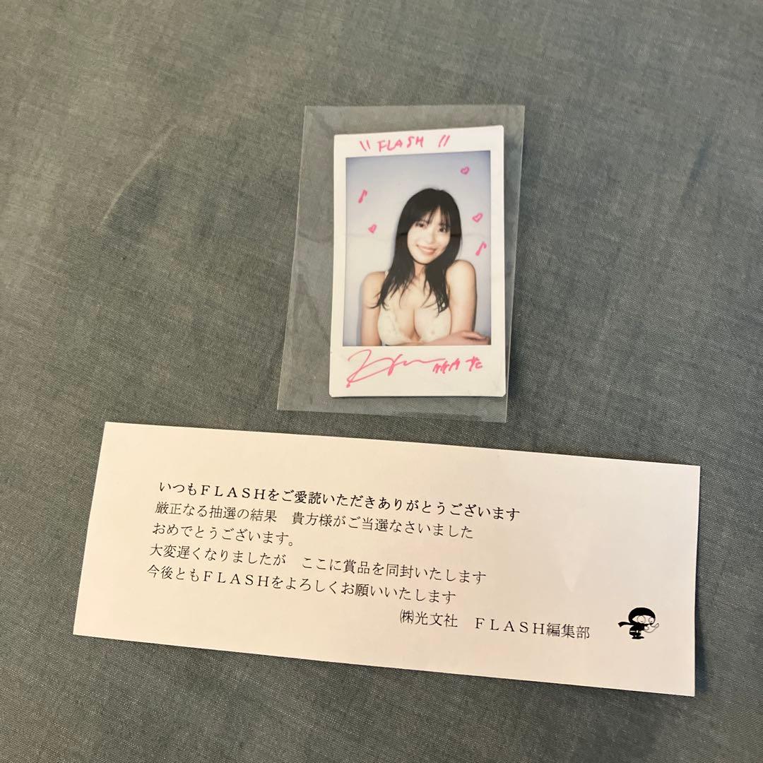 抽プレ当選品！！竹内花サイン入りチェキ