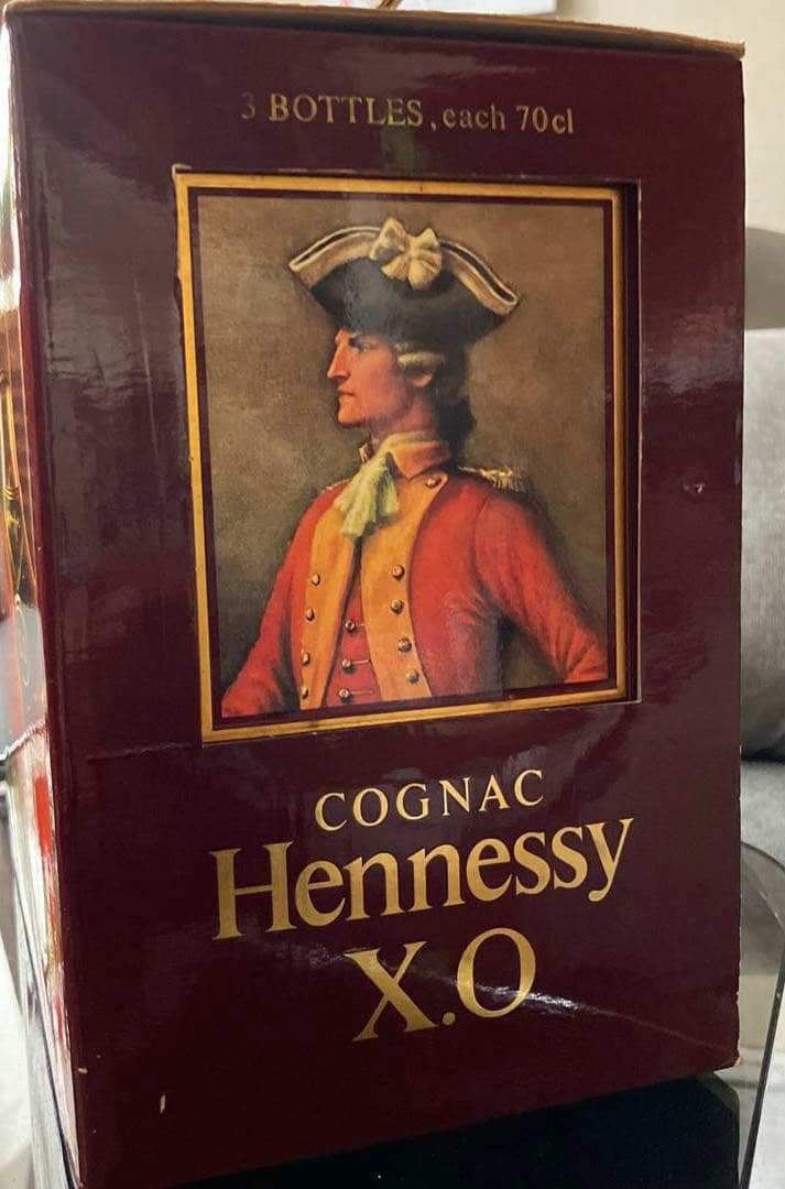 【未開封】Hennessy X.O. 3本セット 70cl 金キャップ