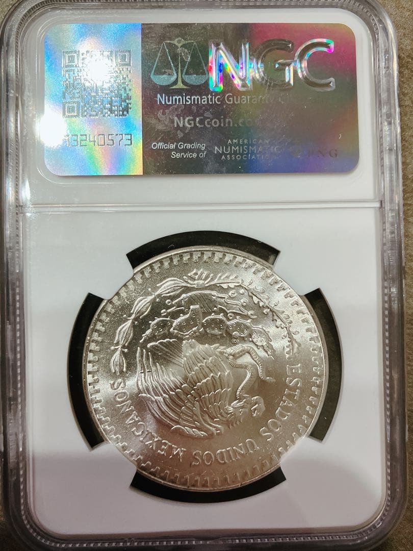 1984年 メキシコ 1オンス銀貨 NGC MS66