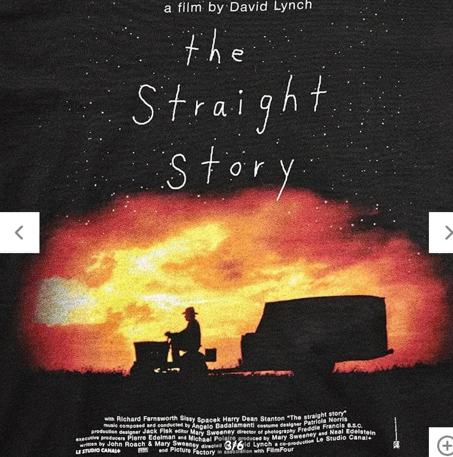 【ストレイト・ストーリー × weber】Tシャツ デヴィッド・リンチ M