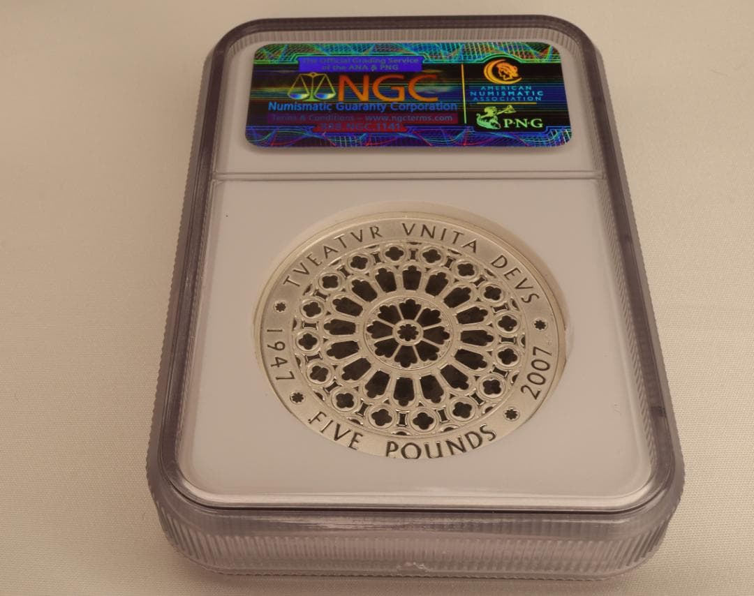 NGC【最高鑑定済】エリザベス女王結婚50周年記念PIEFORT PF70