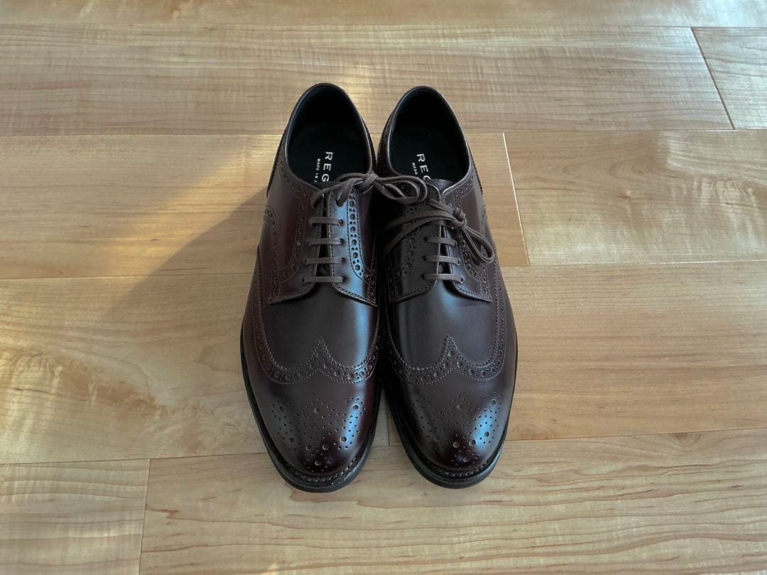 REGAL 15EL 26.5cm ダークブラウン レザーウィングチップシューズ