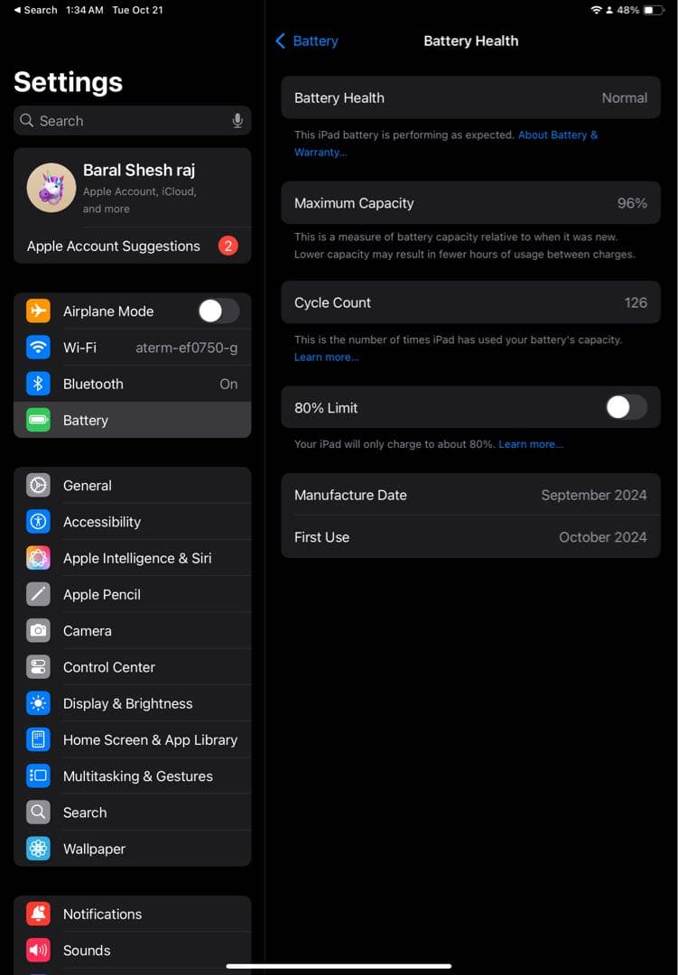 iPad Air 11インチ (M2) 128GB ブルー Wi-Fiモデル