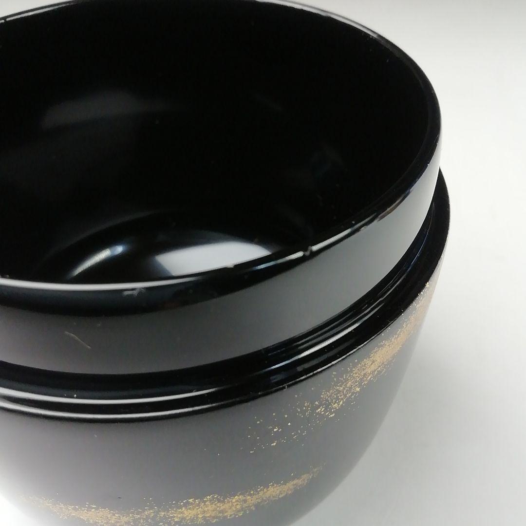 Ｔ８３２　棗　『紅富士蒔絵』『輪島塗』『中棗』『蒔絵師　黒川和禅』　共箱　茶道具