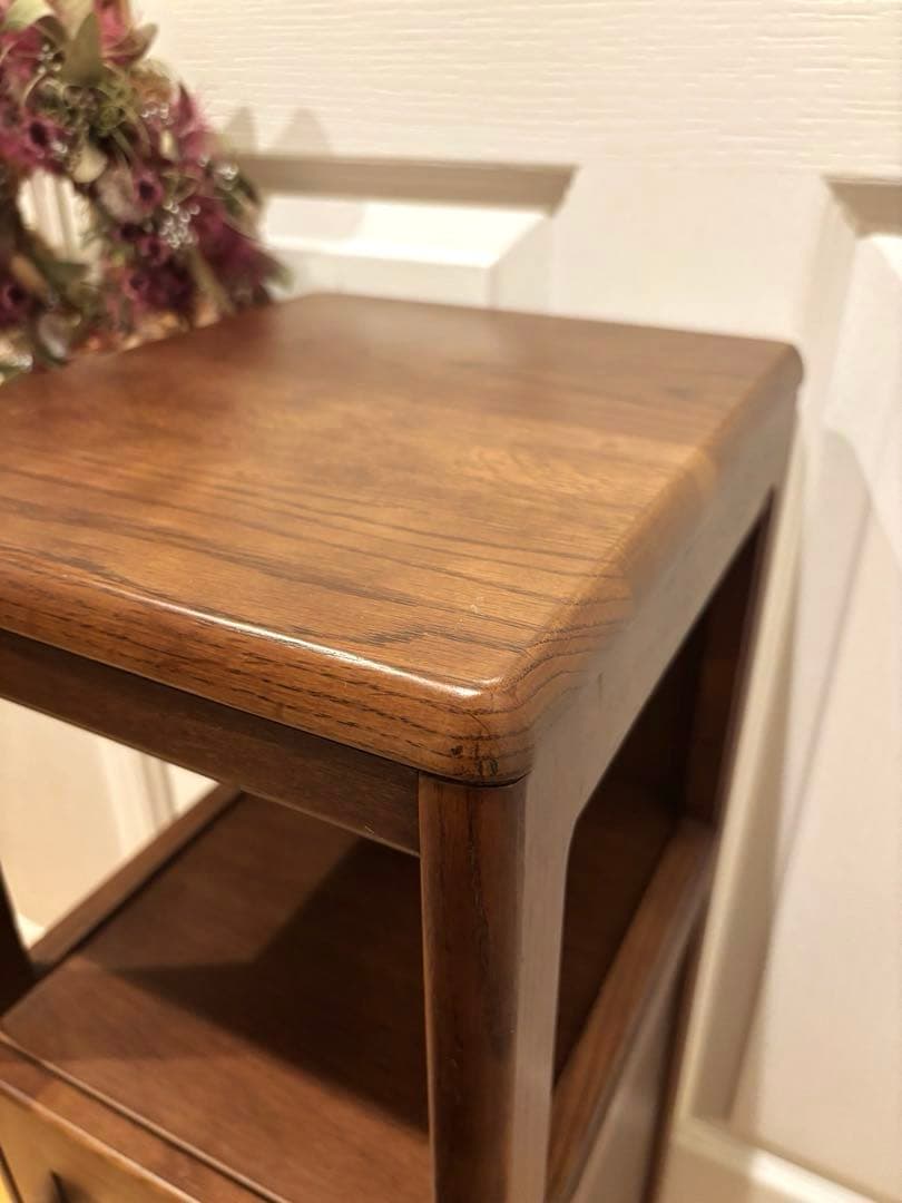 karimoku カリモク　木製 収納家具 ブラウン　アンティーク　レトロ