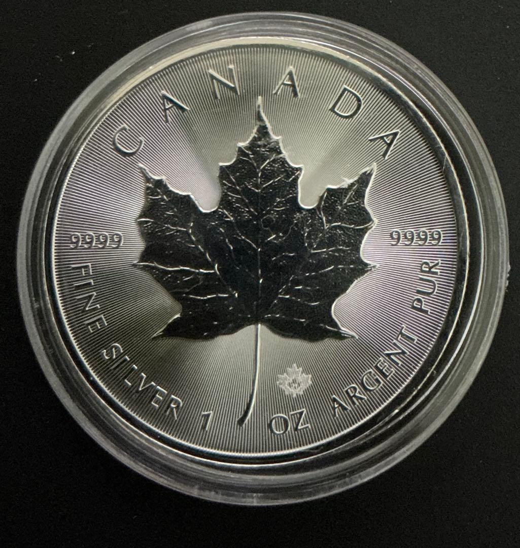【本物保証 】 2021年 メイプルリーフ銀貨 カナダ 5ドル 1オンス 銀貨
