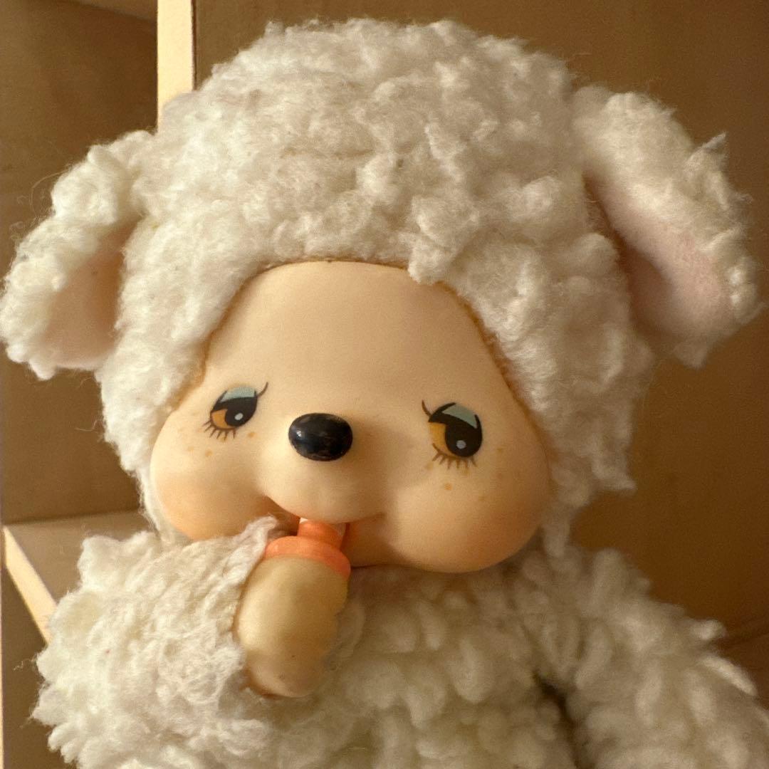 昭和レトロ モンチッチの友達 羊のチャム セキグチ初期タグ 1970年代 激レア