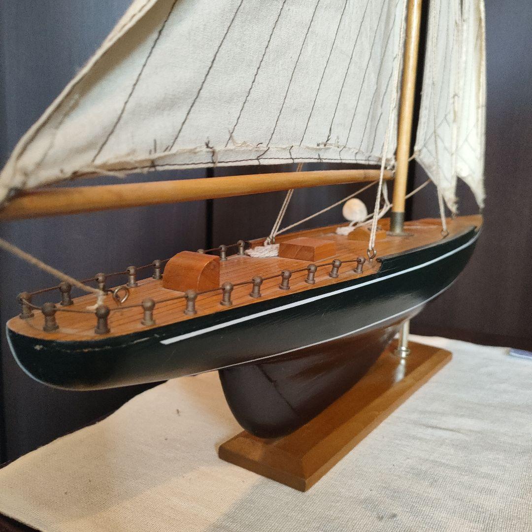 ⭐️ENDEAVOUR 帆船模型エンデバー完成品 船長付き インテリア オブジェ