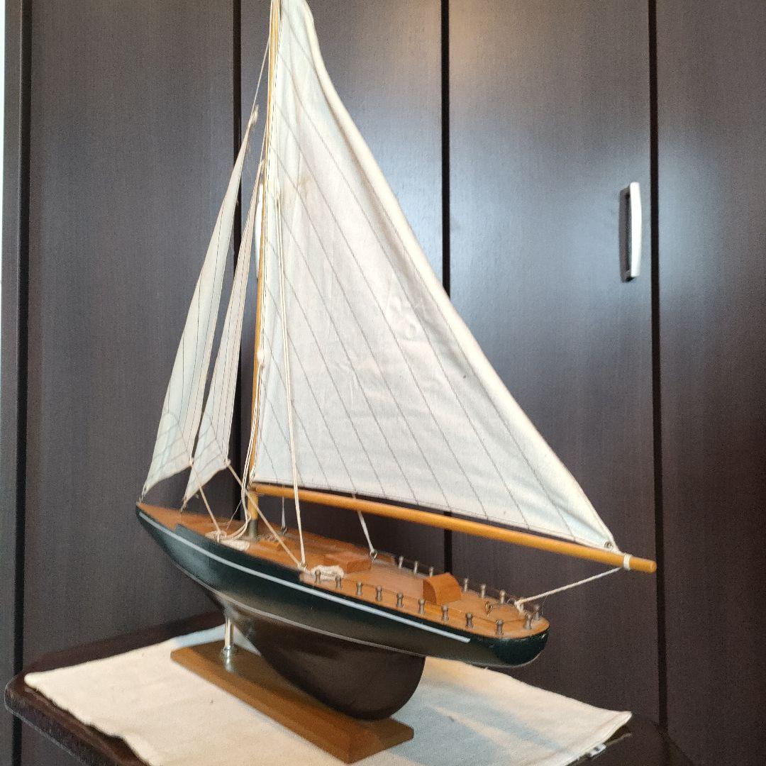 ⭐️ENDEAVOUR 帆船模型エンデバー完成品 船長付き インテリア オブジェ