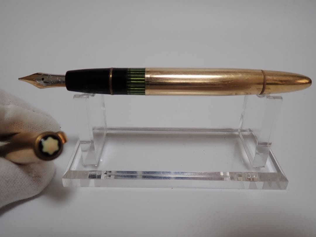 モンブラン｜#744｜ピンストライプゴールド｜吸入方式｜ヴィンテージ｜万年筆