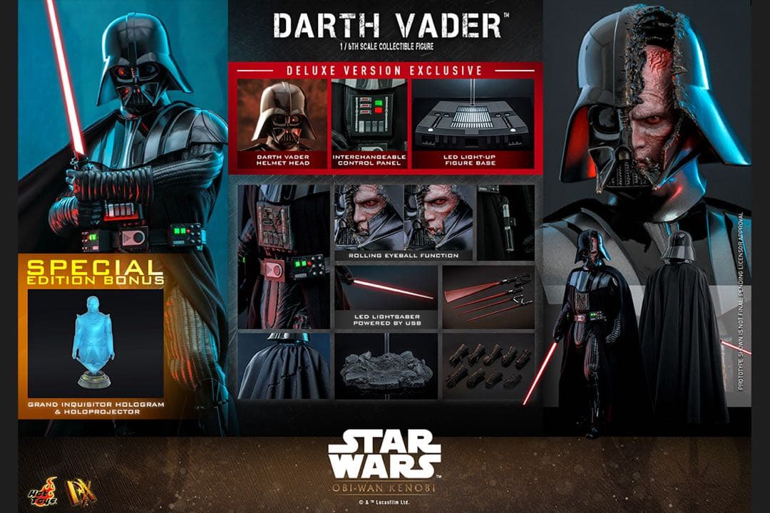 テレビ・マスターピースＤＸ『オビ＝ワン・ケノービ』ダース・ベイダーデラックス版