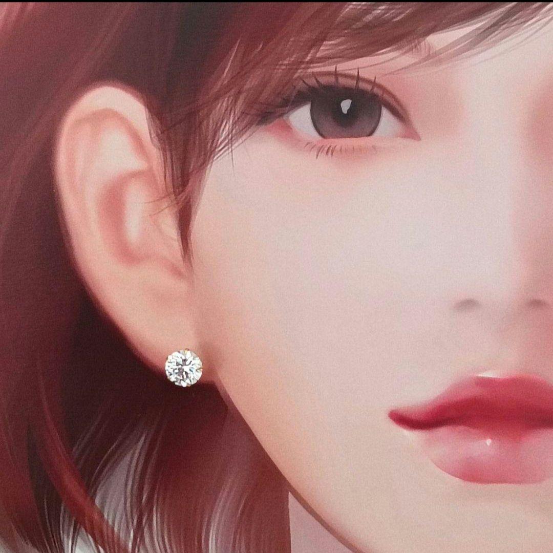 18金ポストピアスK18