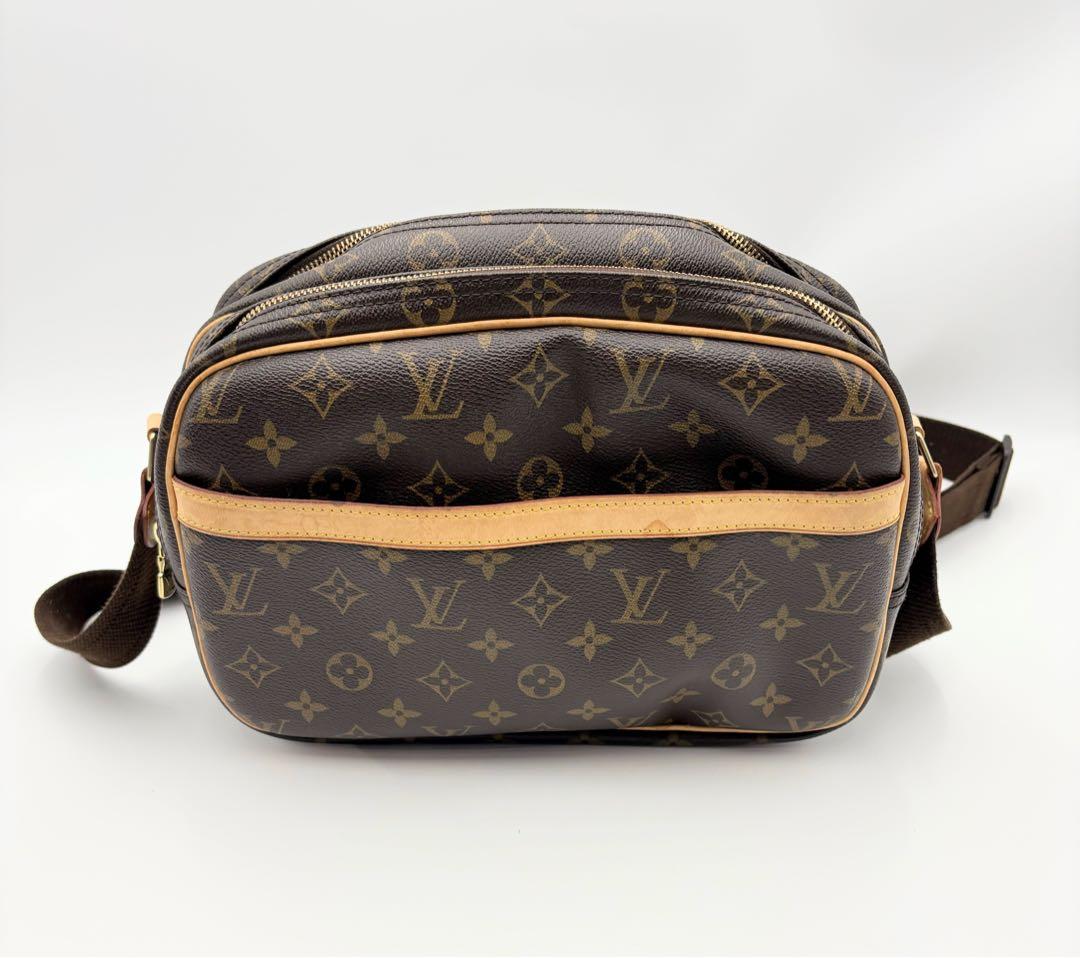 【華】Louis Vuittonモノグラム ショルダーバッグ リポーター