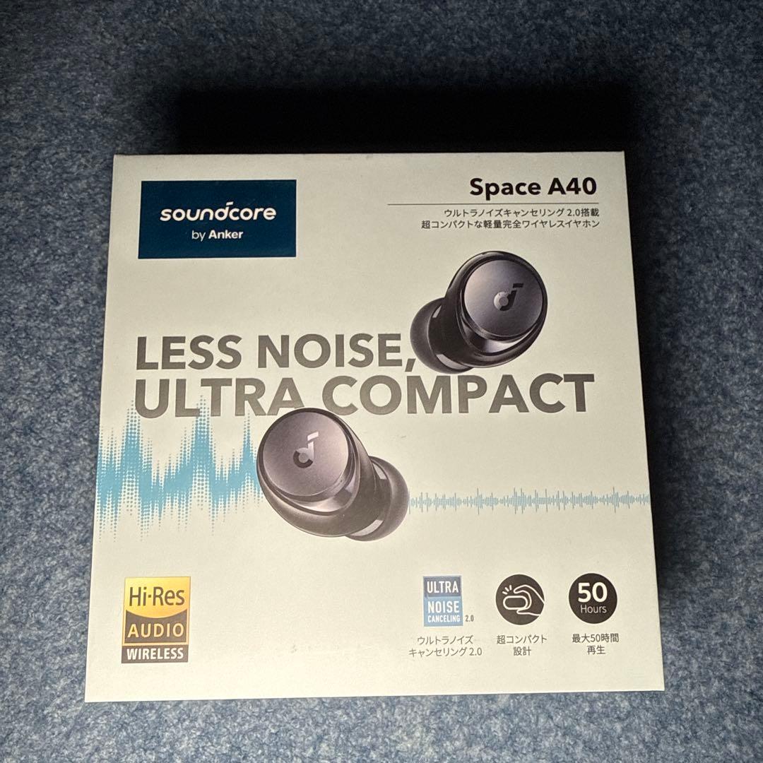 Soundcore Space A40 ワイヤレスイヤホン　ブラック