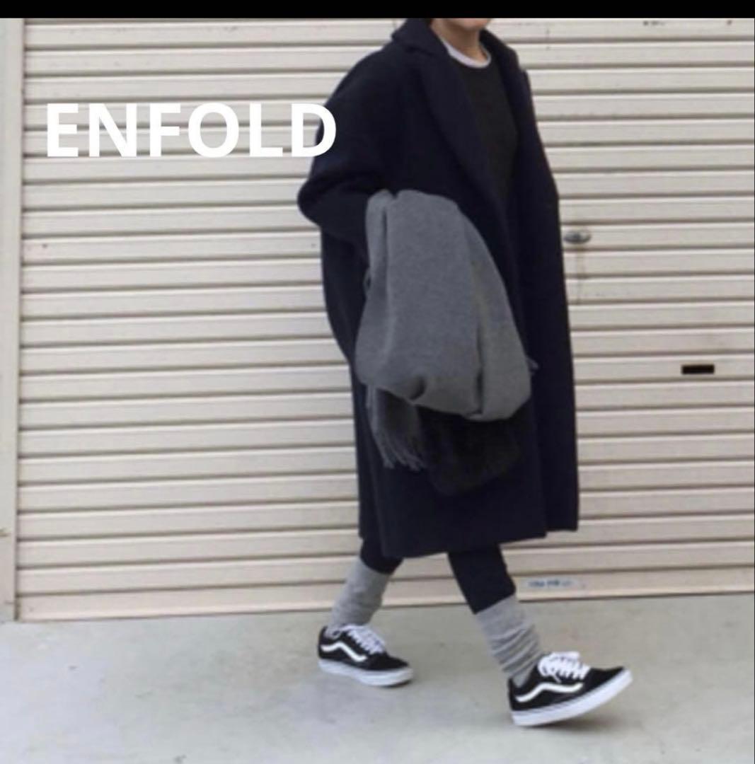 ENFOLD チェスターコート ネイビー38