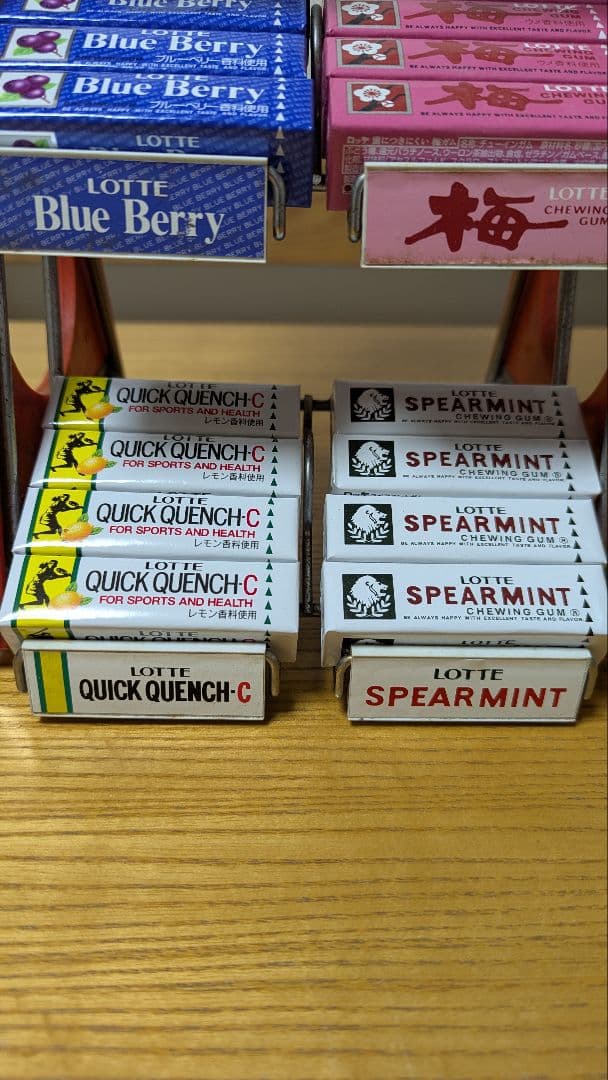 昭和レトロ　ロッテガム　陳列棚　ディスプレイスタンド　駄菓子屋