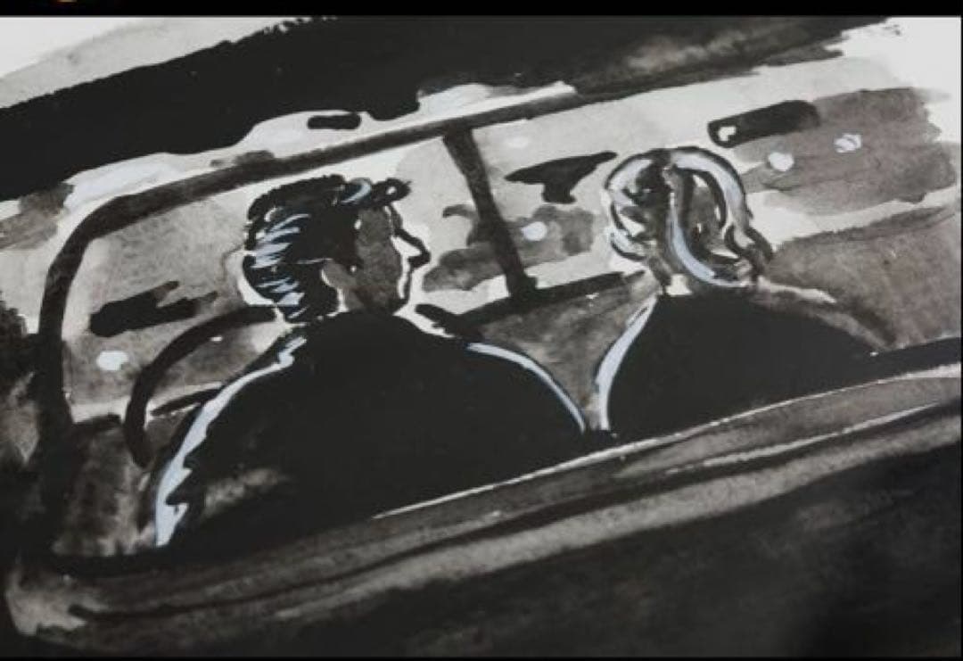 やす PORTER CLASSIC 水彩画 木製フレーム付き