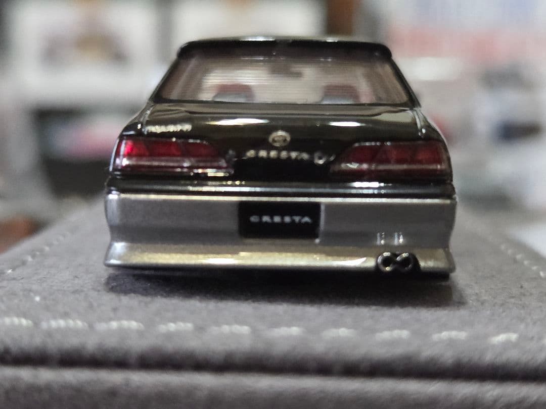 新色✨️MORTALMODELトヨタ クレスタ2.5ルーラントG黒銀1/64