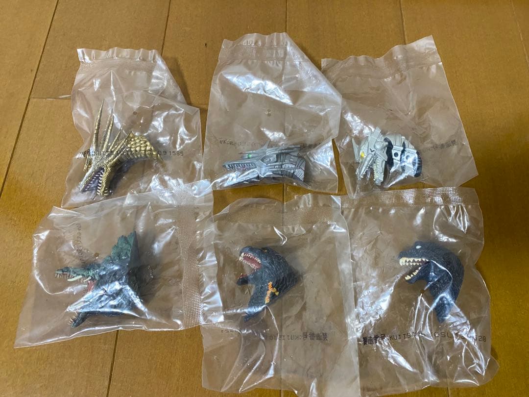 一番くじ ゴジラ モンスターヘッドマグネット　大怪獣列伝　6点セット