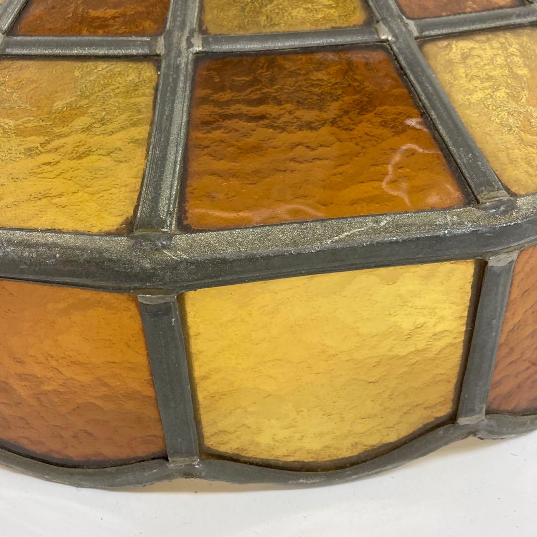 A280-53 アンティーク ステンドグラス吊り下げ照明器具 吊り下げランプ