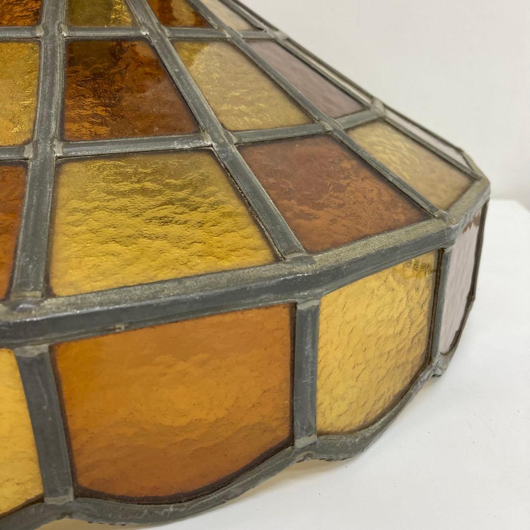 A280-53 アンティーク ステンドグラス吊り下げ照明器具 吊り下げランプ