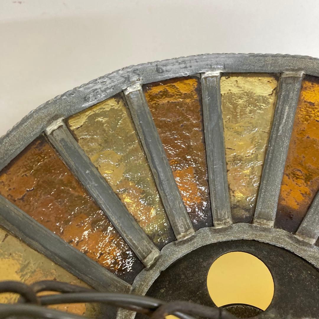 A280-53 アンティーク ステンドグラス吊り下げ照明器具 吊り下げランプ