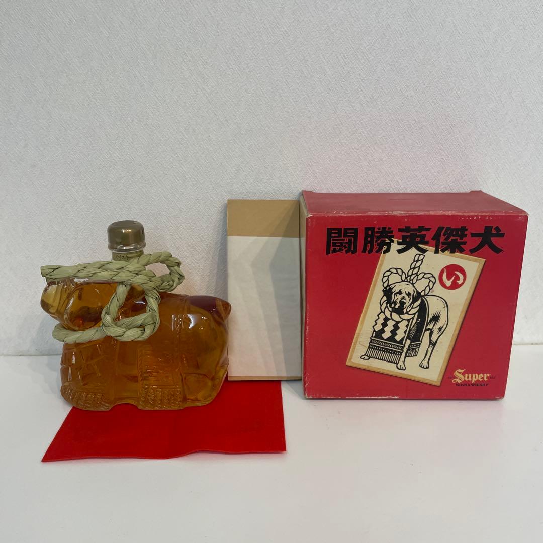 闘勝英傑犬 ウイスキー ボトル 箱付き
